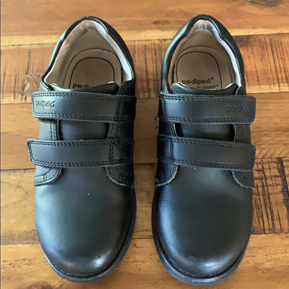 Pediped black dress shoes (preschool boys)